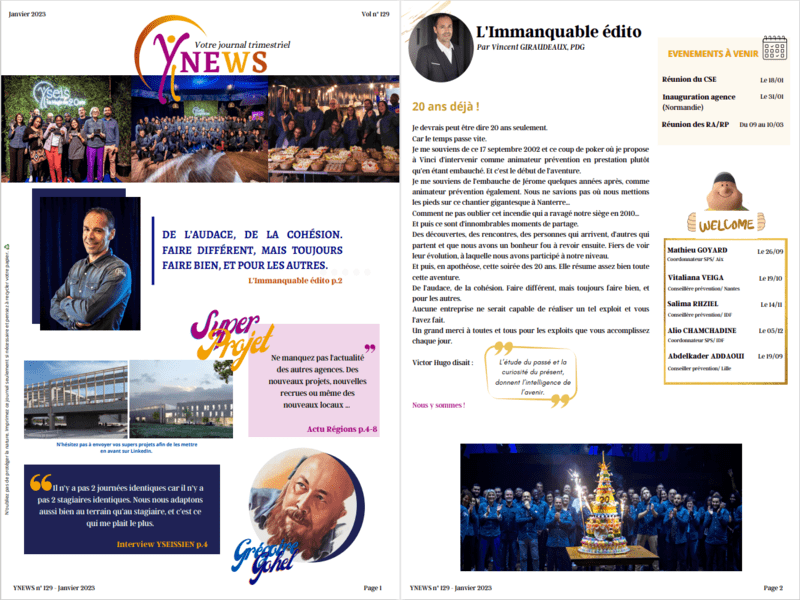 Ynews journal interne d'YSEIS